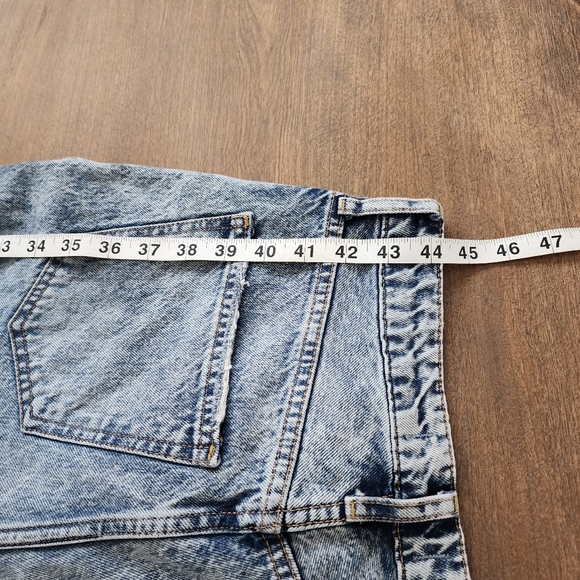 Free People We The Free Stone Wash Distressed High Rise Straight Leg Jeans Sz 28 - Picture 10 of 13